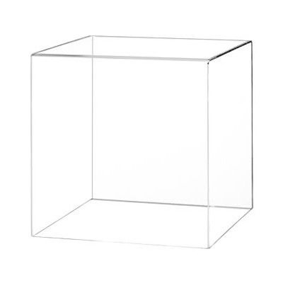Cube plexi avec couvercle à abattant