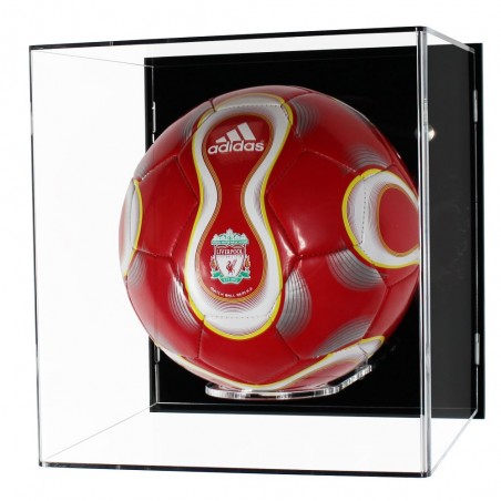 Vitrine pour ballon de football avec socle en plexiglas -  France